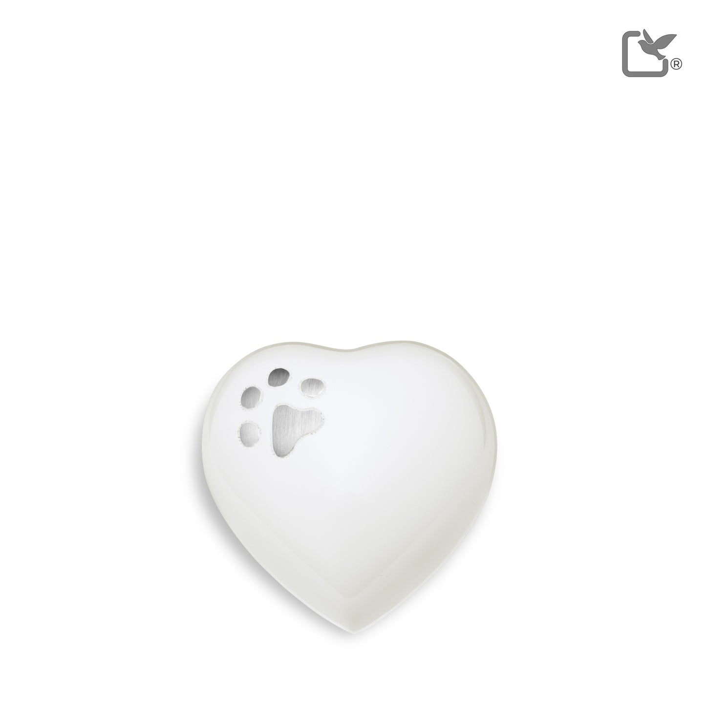 Classic Round White (Keepsake Heart) - P272K*