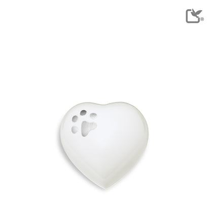 Classic Round White (Keepsake Heart) - P272K*