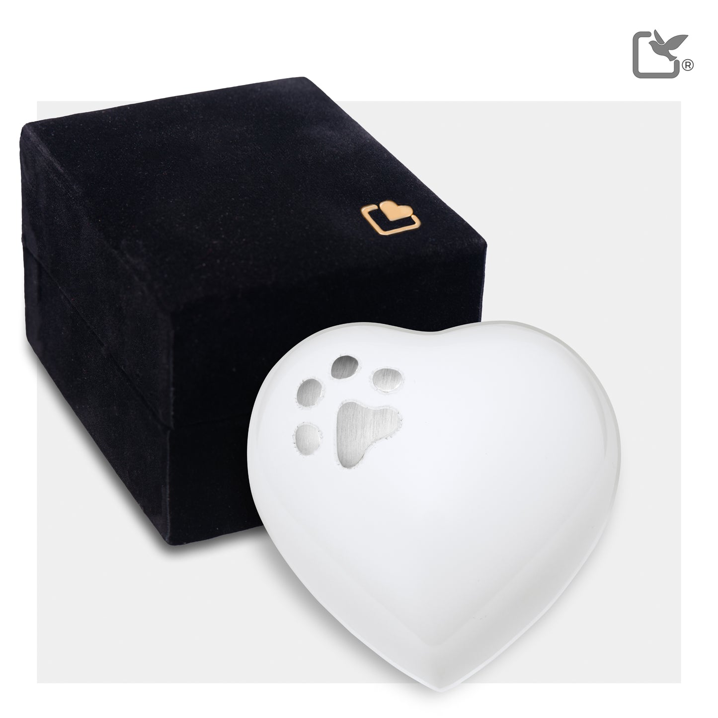 Classic Round White (Keepsake Heart) - P272K*