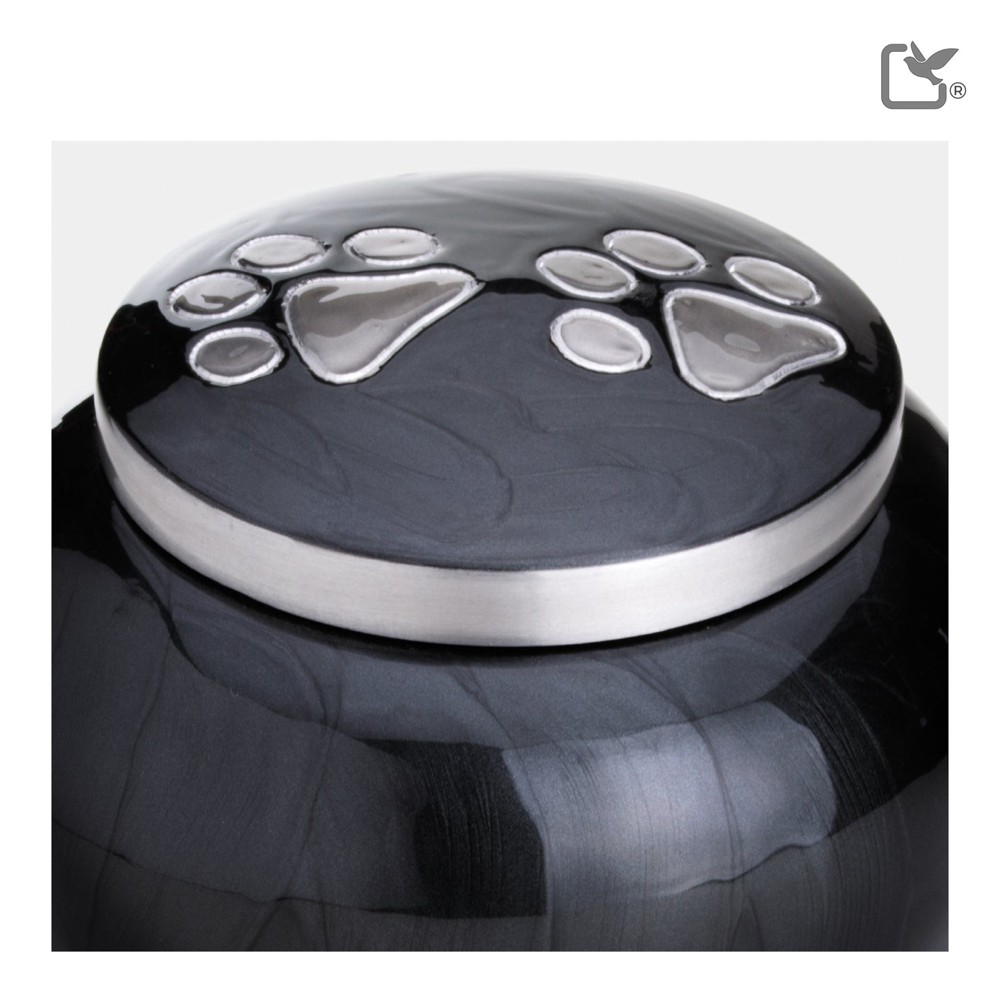 Classic Round Midnight & Brushed Pewter (Large) - P273L*