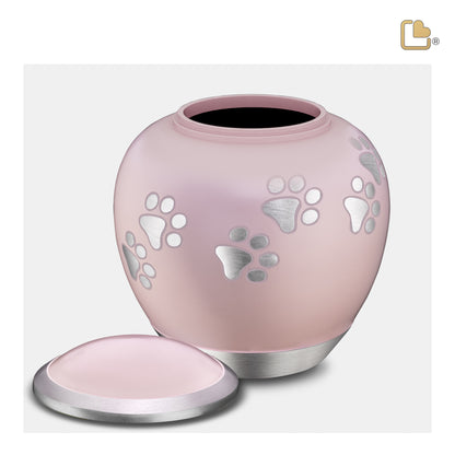 Shadow Pawprint Pink & Brushed Pewter (Large) - P552L*