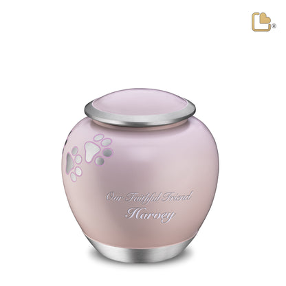 Shadow Pawprint Pink & Brushed Pewter (Medium) - P552M*