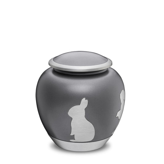 Shadow Rabbit French Grey & Brushed Pewter (Medium) - P558M*