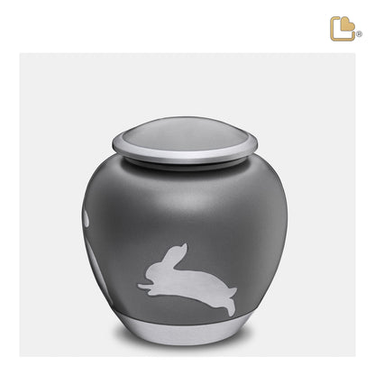 Shadow Rabbit French Grey & Brushed Pewter (Medium) - P558M*