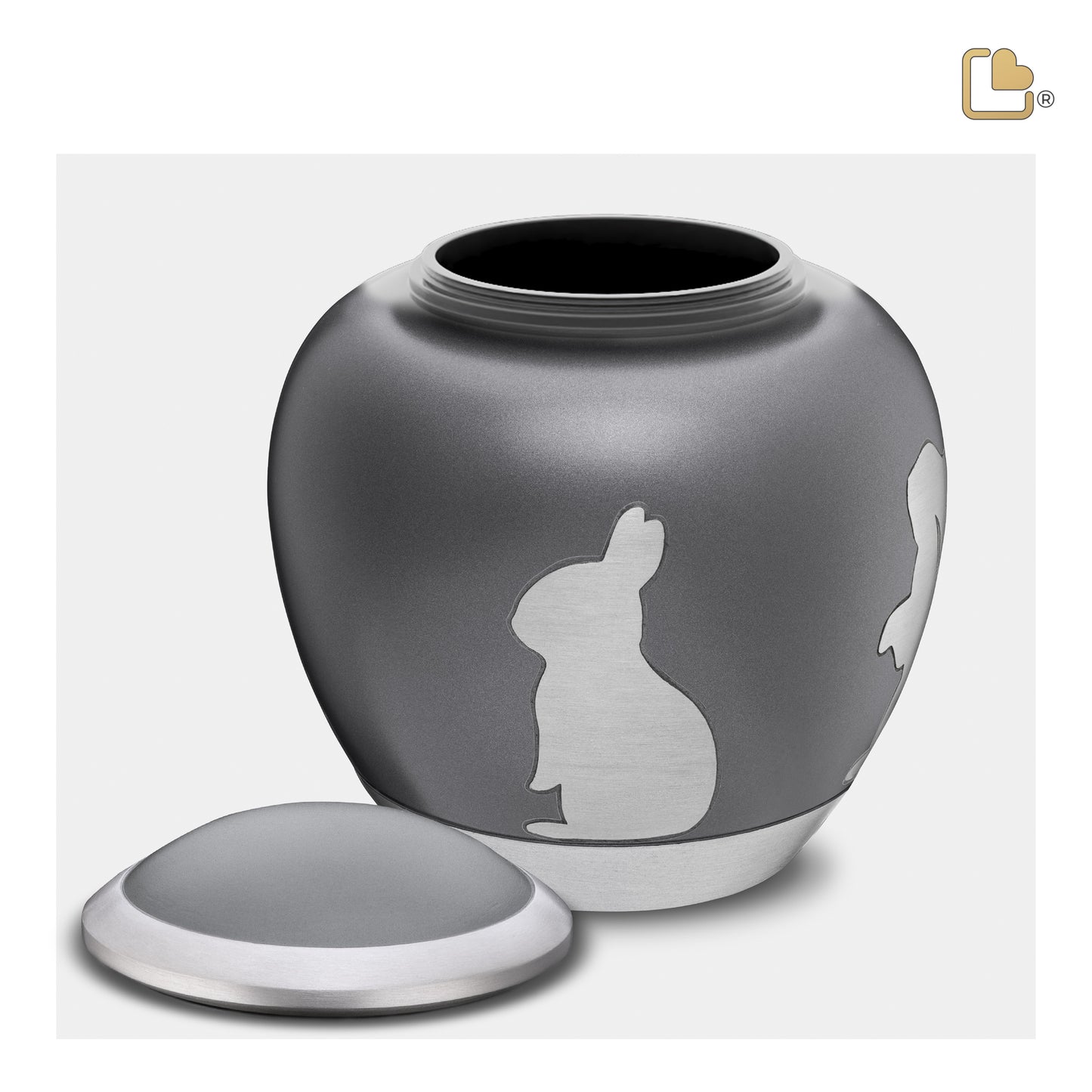 Shadow Rabbit French Grey & Brushed Pewter (Medium) - P558M*