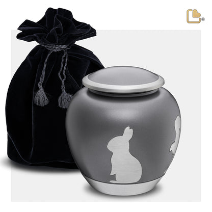 Shadow Rabbit French Grey & Brushed Pewter (Medium) - P558M*
