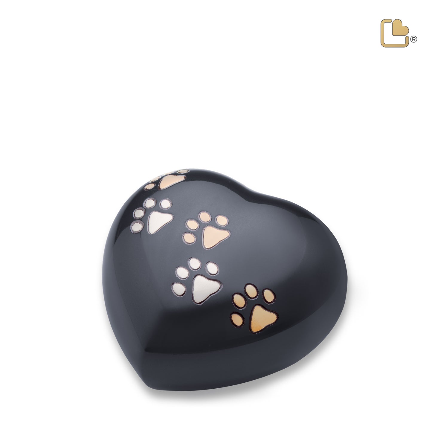 Heart w/Paws Midnight (Medium) - P631M