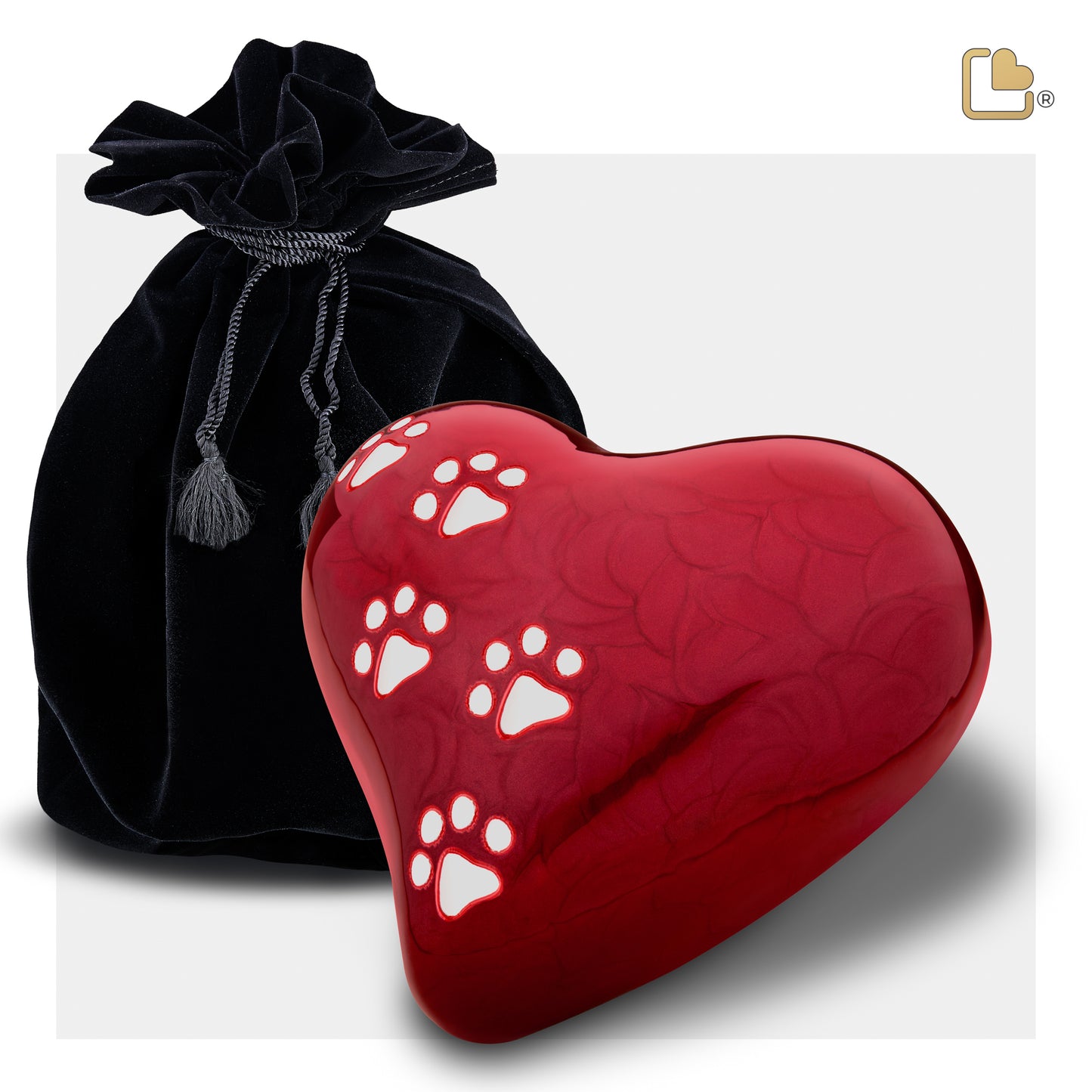 LovePaws™ Pearlescent Red (Large Heart) - P637L