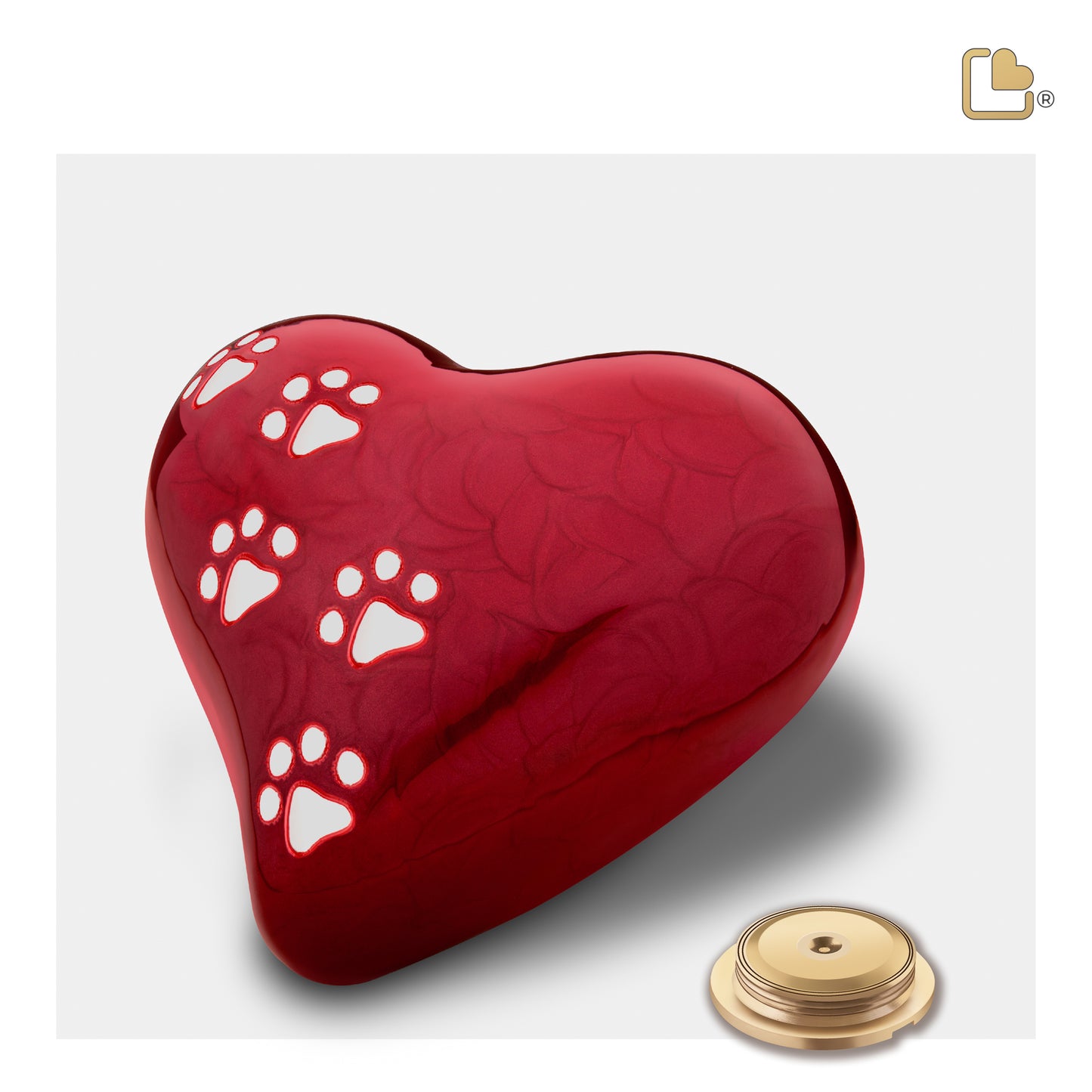 LovePaws™ Pearlescent Red (Medium Heart) - P637M