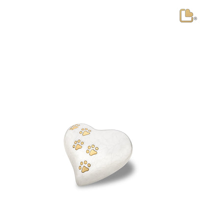 LovePaws™ Pearlescent White (Keepsake Heart) - P638K