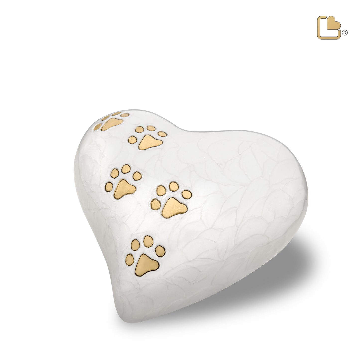 LovePaws™ Pearlescent White (Large Heart) - P638L