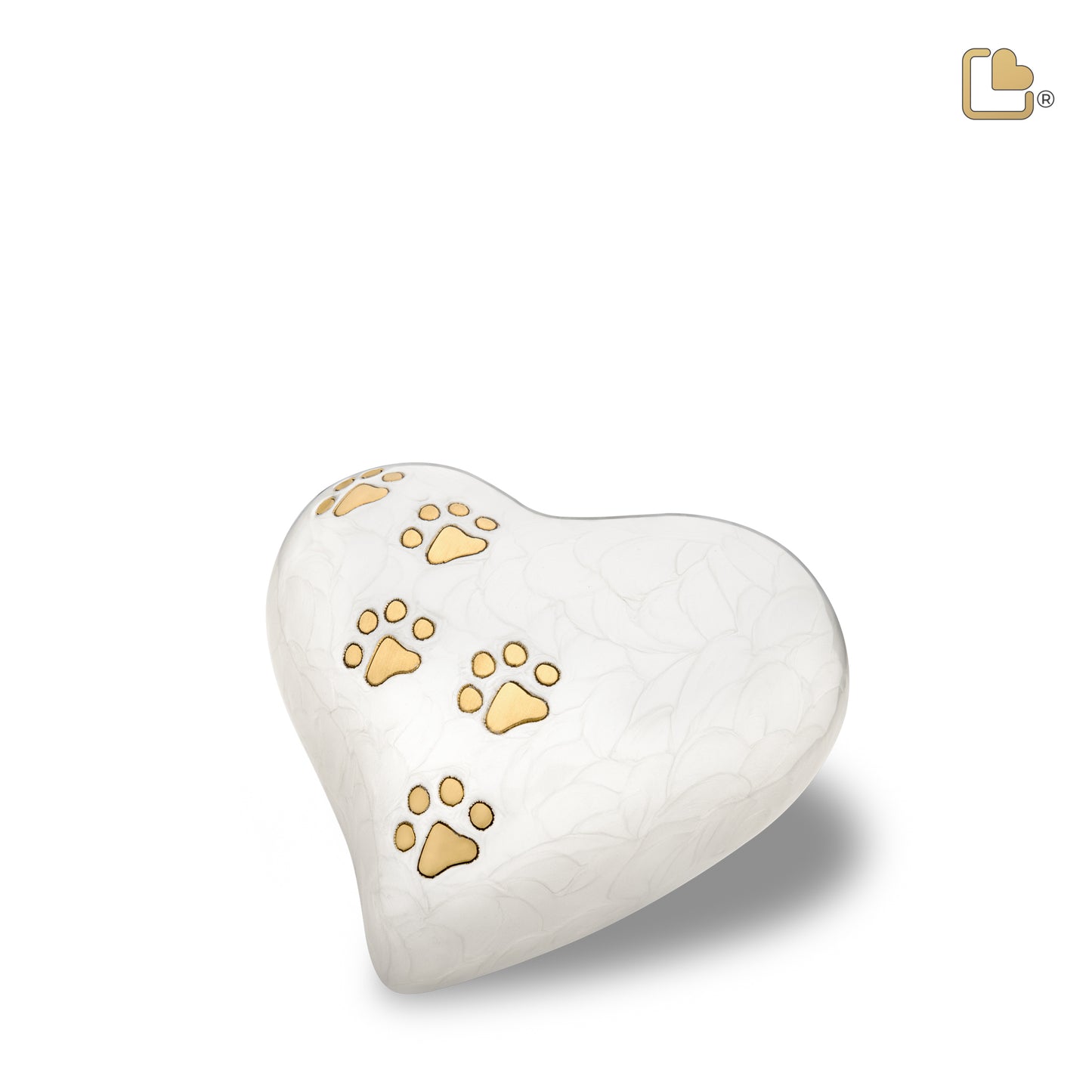 LovePaws™ Pearlescent White (Medium Heart) - P638M