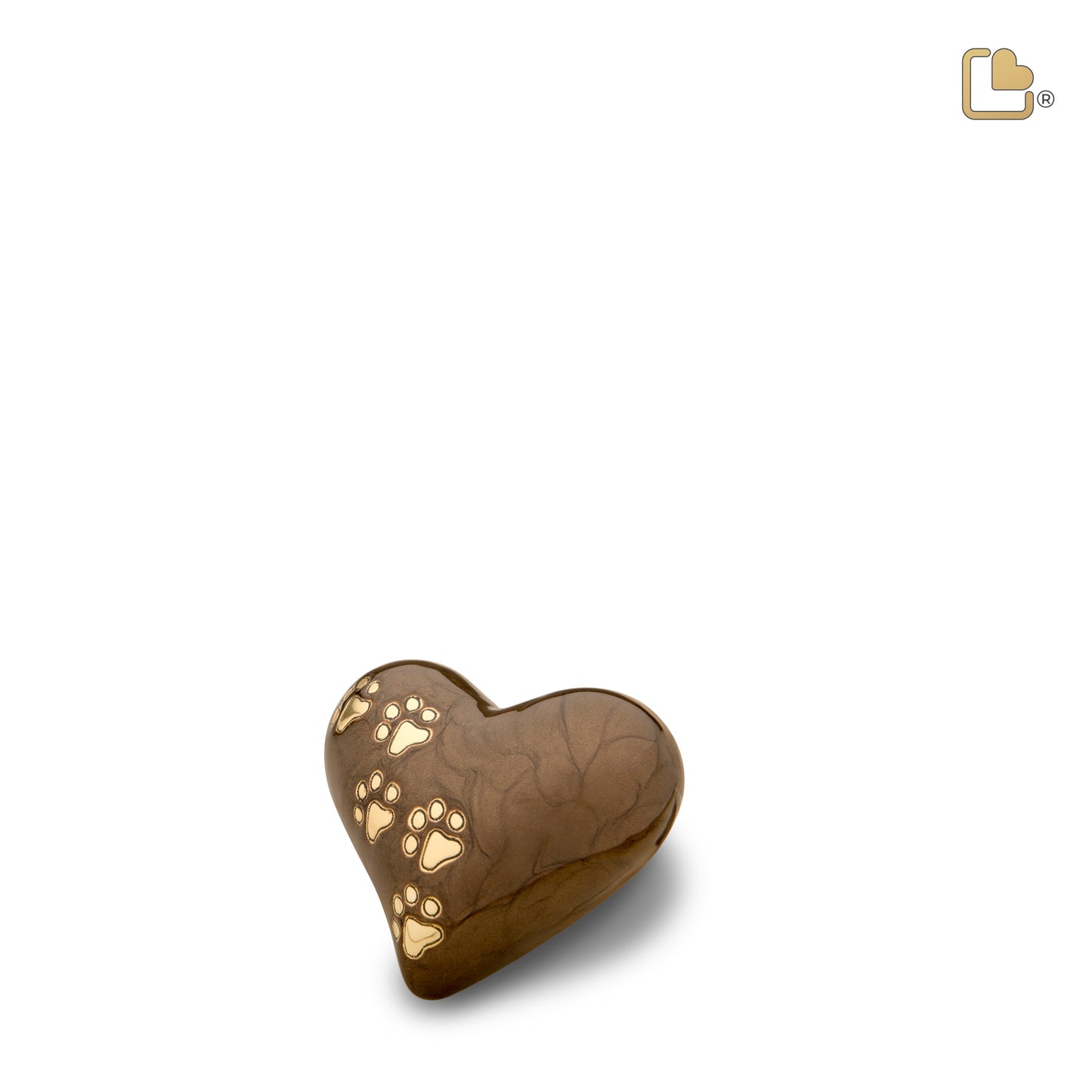 LovePaws™ Pearlescent Bronze (Keepsake Heart) - P639K