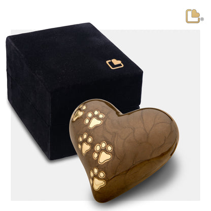 LovePaws™ Pearlescent Bronze (Keepsake Heart) - P639K