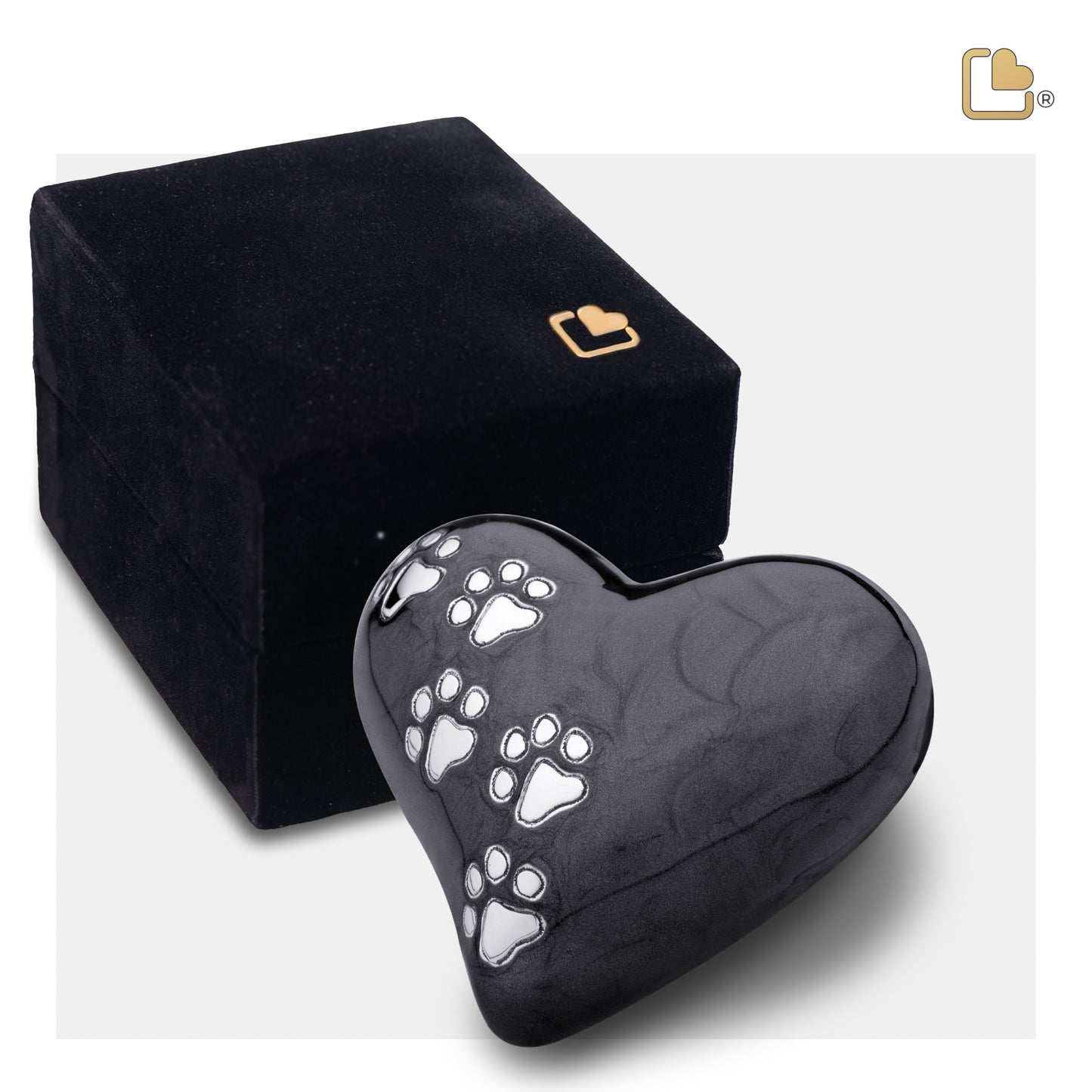 LovePaws™ Pearlescent Midnight (Keepsake Heart) - P640K