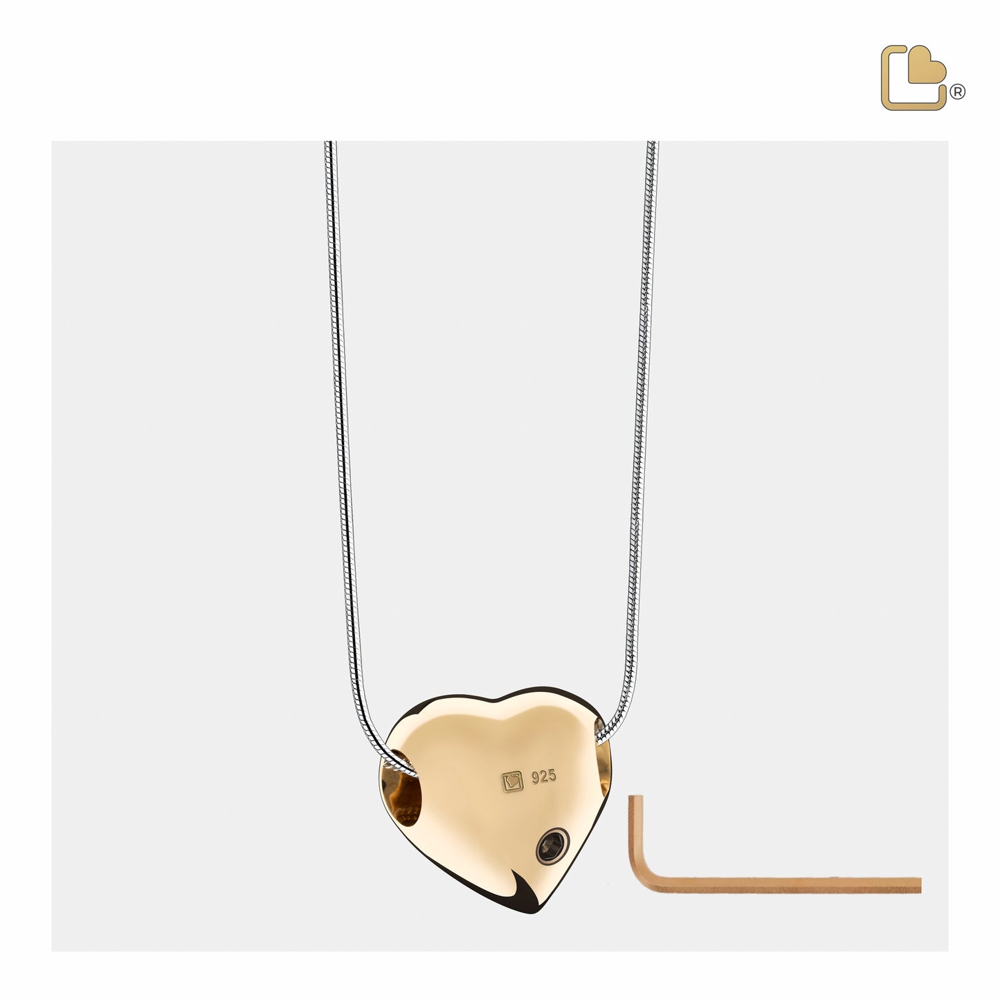 Pendant: LoveHeart - Gold Vermeil - PD1011