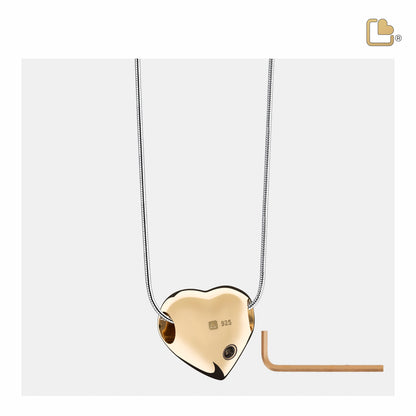 Pendant: LoveHeart - Gold Vermeil - PD1011