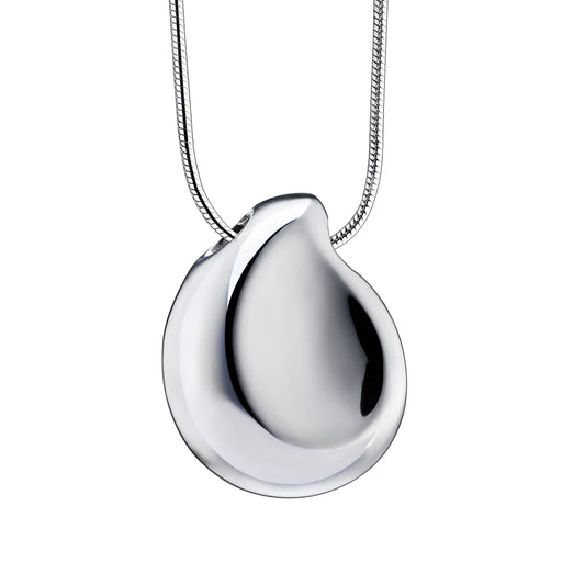 Pendant: TearDrop - Rhodium Plated - PD1022