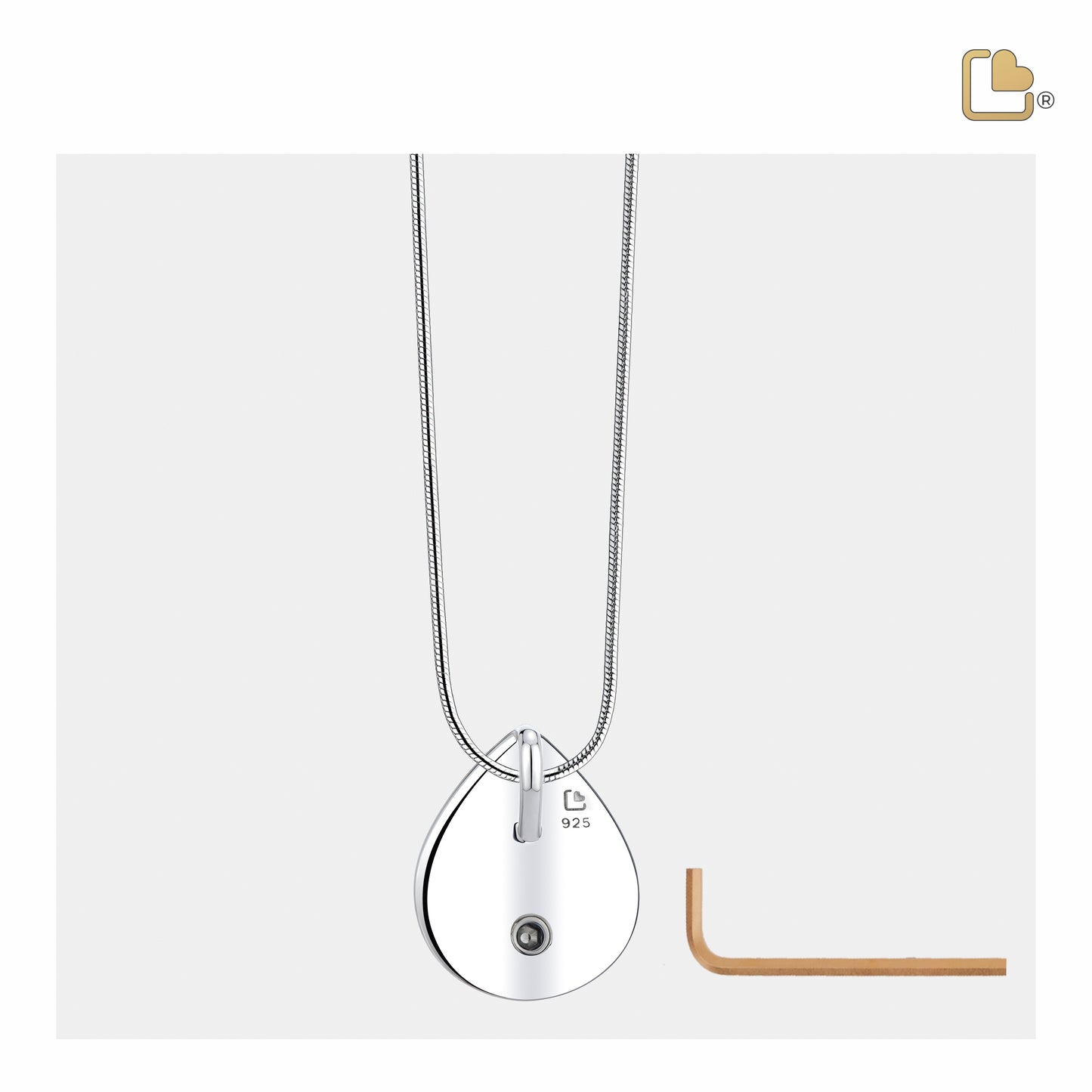 Pendant: Drop - Polished & Brushed Gold Vermeil - PD1025