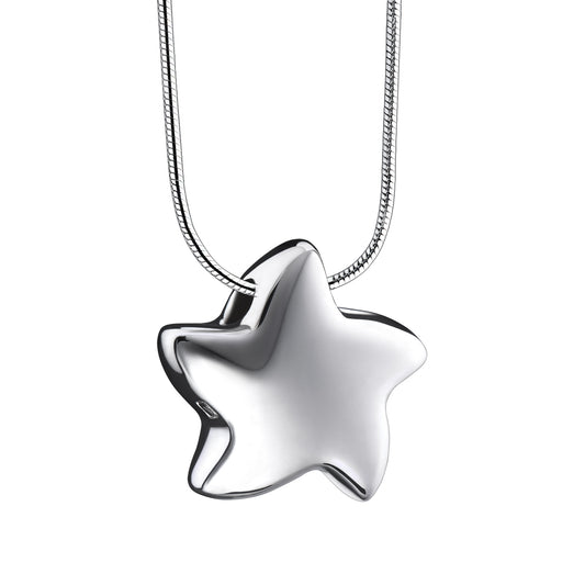 Pendant: Angelic Star - Rhodium Plated - PD1030