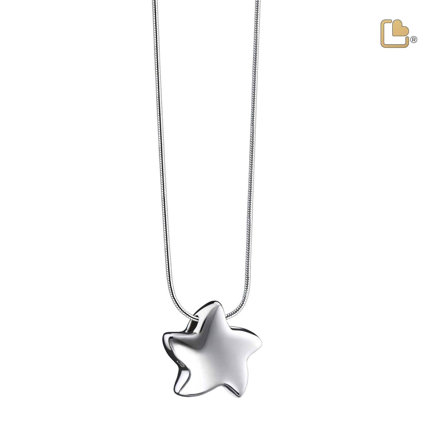 Pendant: Angelic Star - Rhodium Plated - PD1030