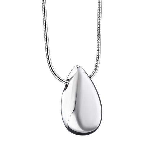 Pendant: Drop - Rhodium Plated - PD1110*