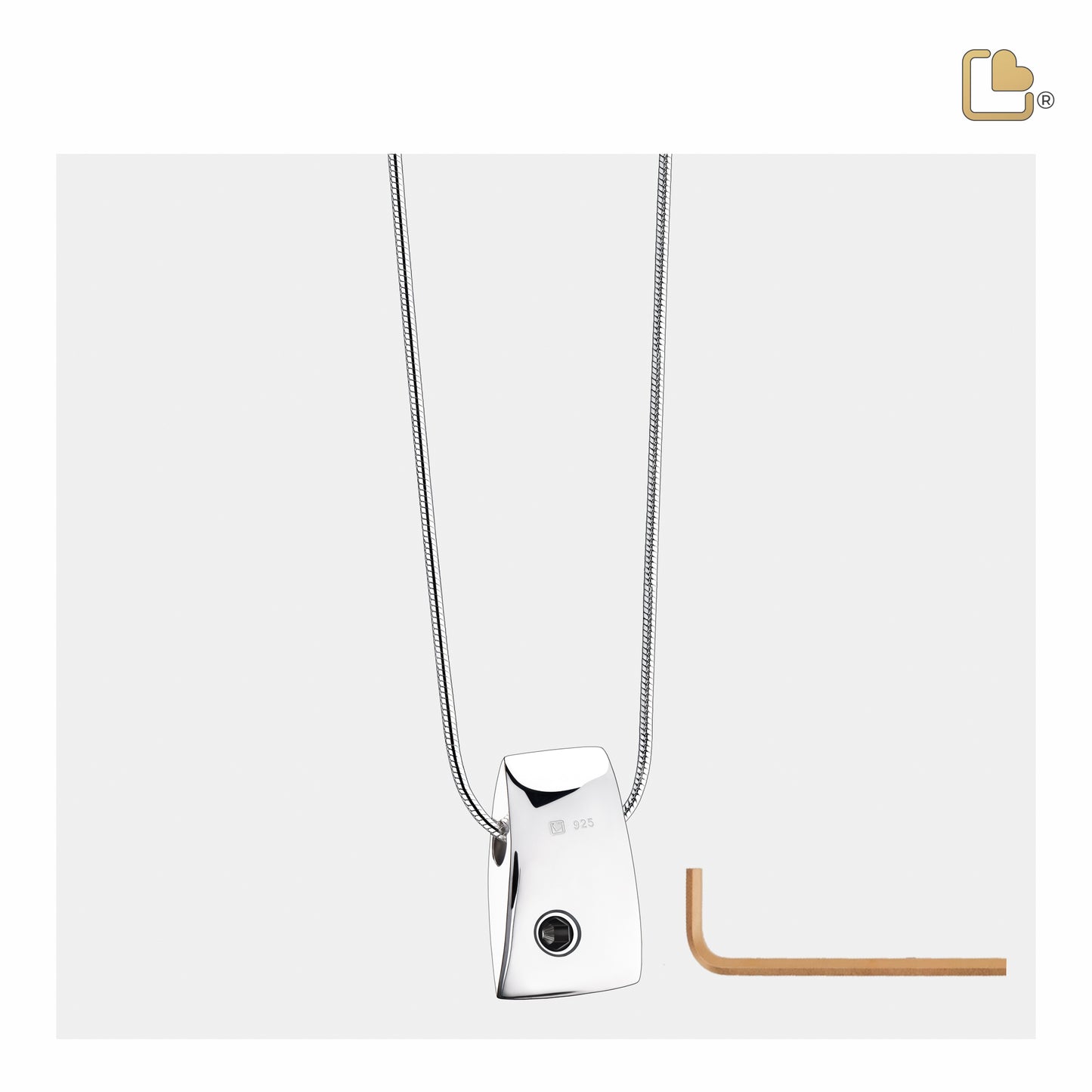 Pendant: Tribute - Rhodium Plated Two Tone - PD1120