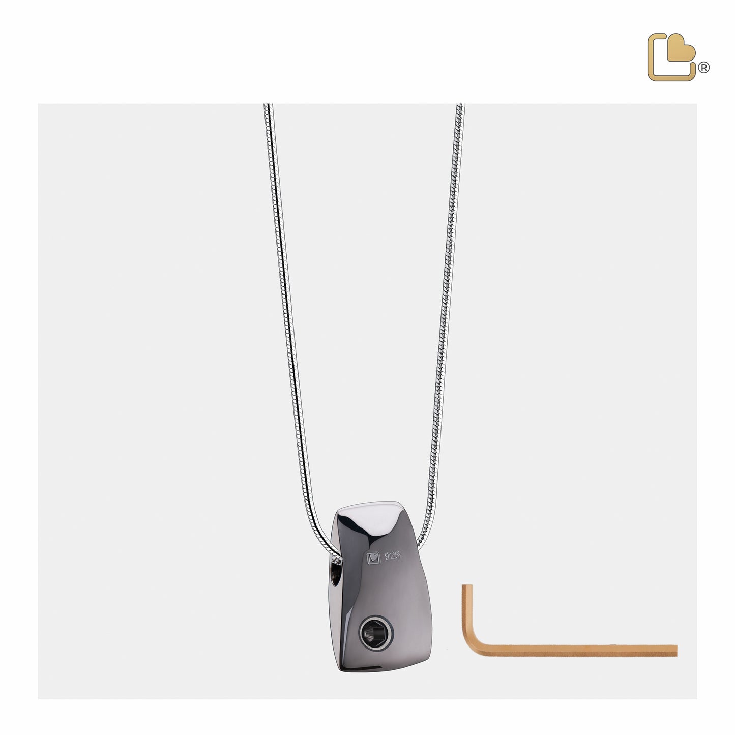 Pendant: Tribute - Ruthenium Plated Two Tone - PD1121