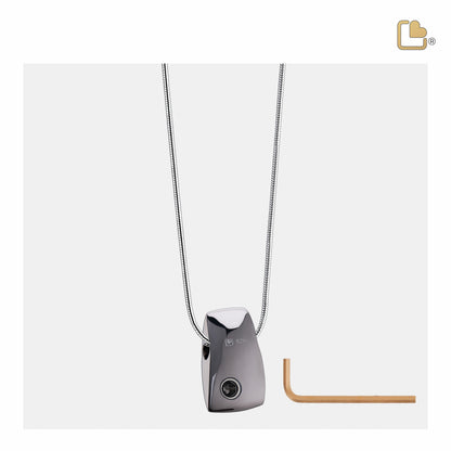 Pendant: Tribute - Ruthenium Plated Two Tone - PD1121