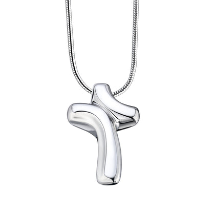 Pendant: LoveCross - Rhodium Plated - PD1132*