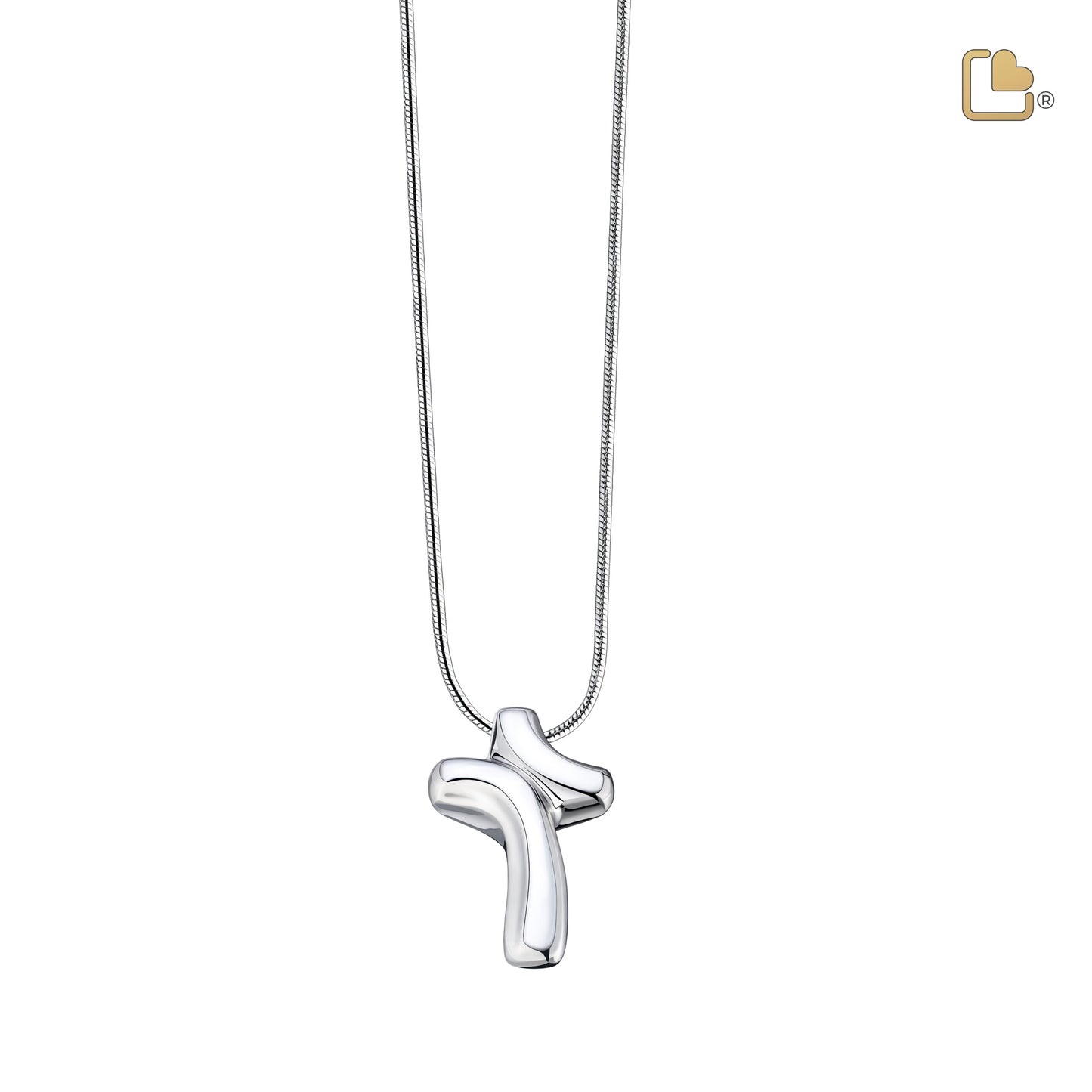 Pendant: LoveCross - Rhodium Plated - PD1132*