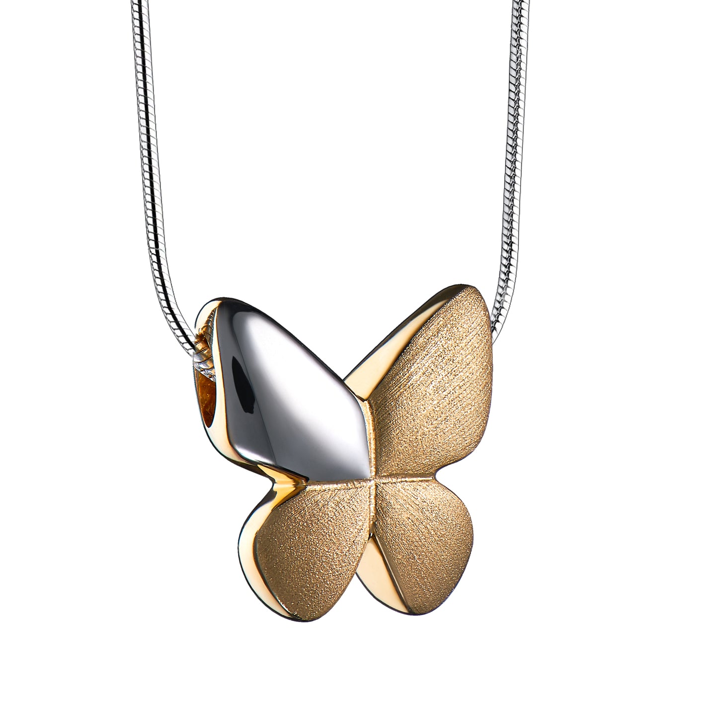 Pendant: Butterfly - Gold Vermeil Two Tone - PD1160