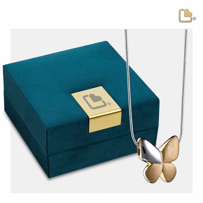 Pendant: Butterfly - Gold Vermeil Two Tone - PD1160