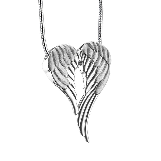 Pendant: Angel Wings - Rhodium Plated Two Tone - PD1370