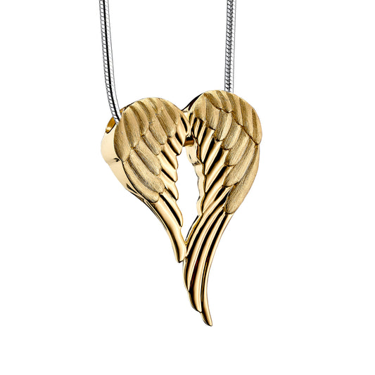 Pendant: Angel Wings - Gold Vermeil Two Tone - PD1371