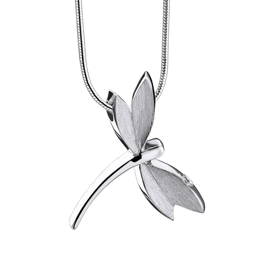 Pendant: Dragonfly - Rhodium Plated Two Tone - PD1390