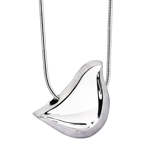 Pendant: LoveBird - Rhodium Plated Two Tone - PD1460