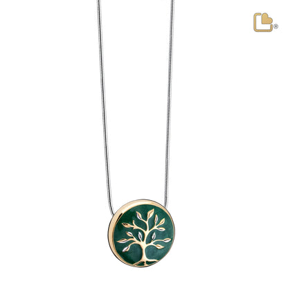 Pendant: Tree of Life - Enamel Gold Vermeil Two Tone - PD1470