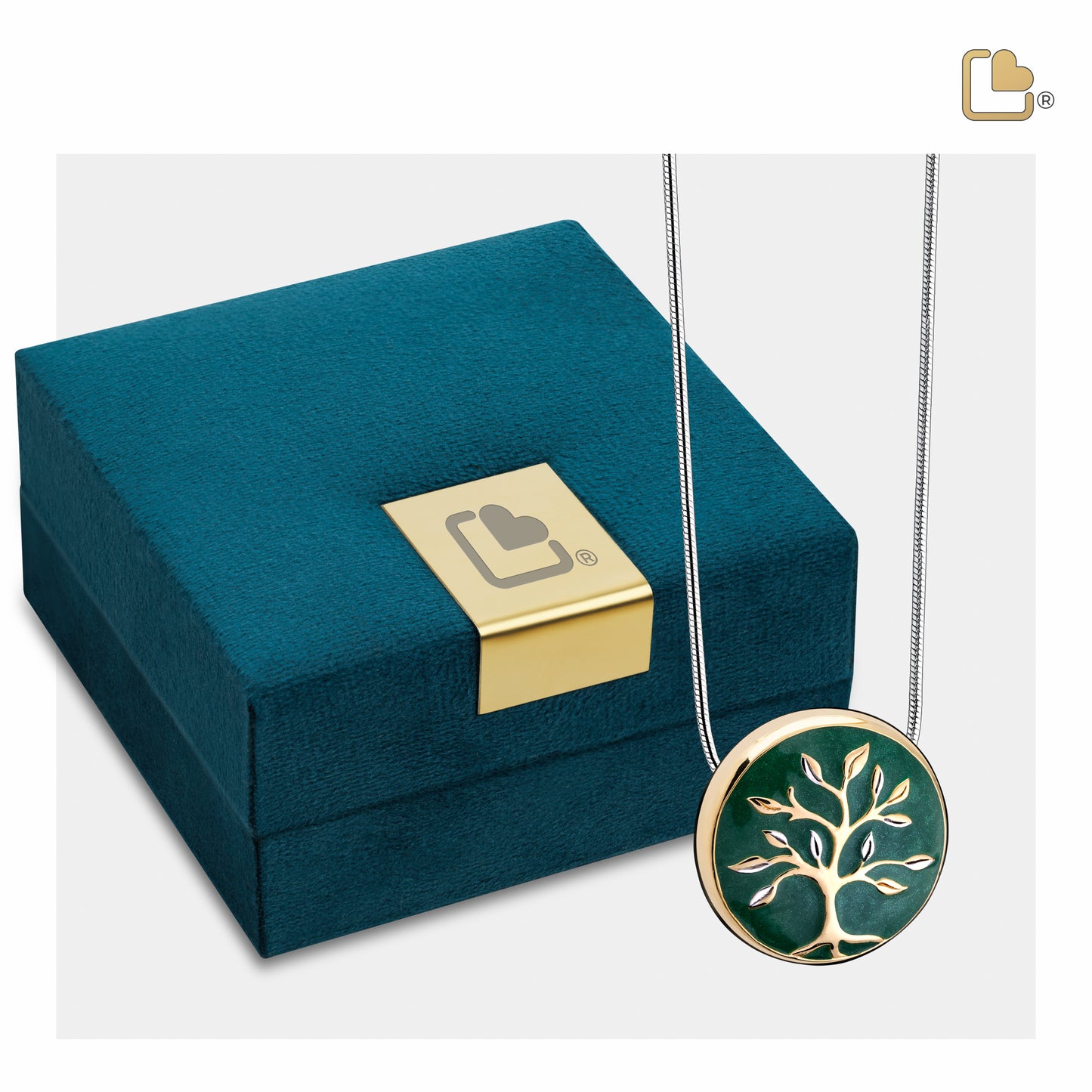 Pendant: Tree of Life - Enamel Gold Vermeil Two Tone - PD1470