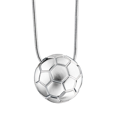 Pendant: Soccer Ball - Rhodium Plated Two Tone - PD1511