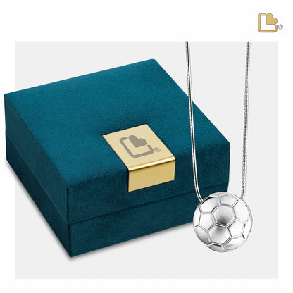 Pendant: Soccer Ball - Rhodium Plated Two Tone - PD1511