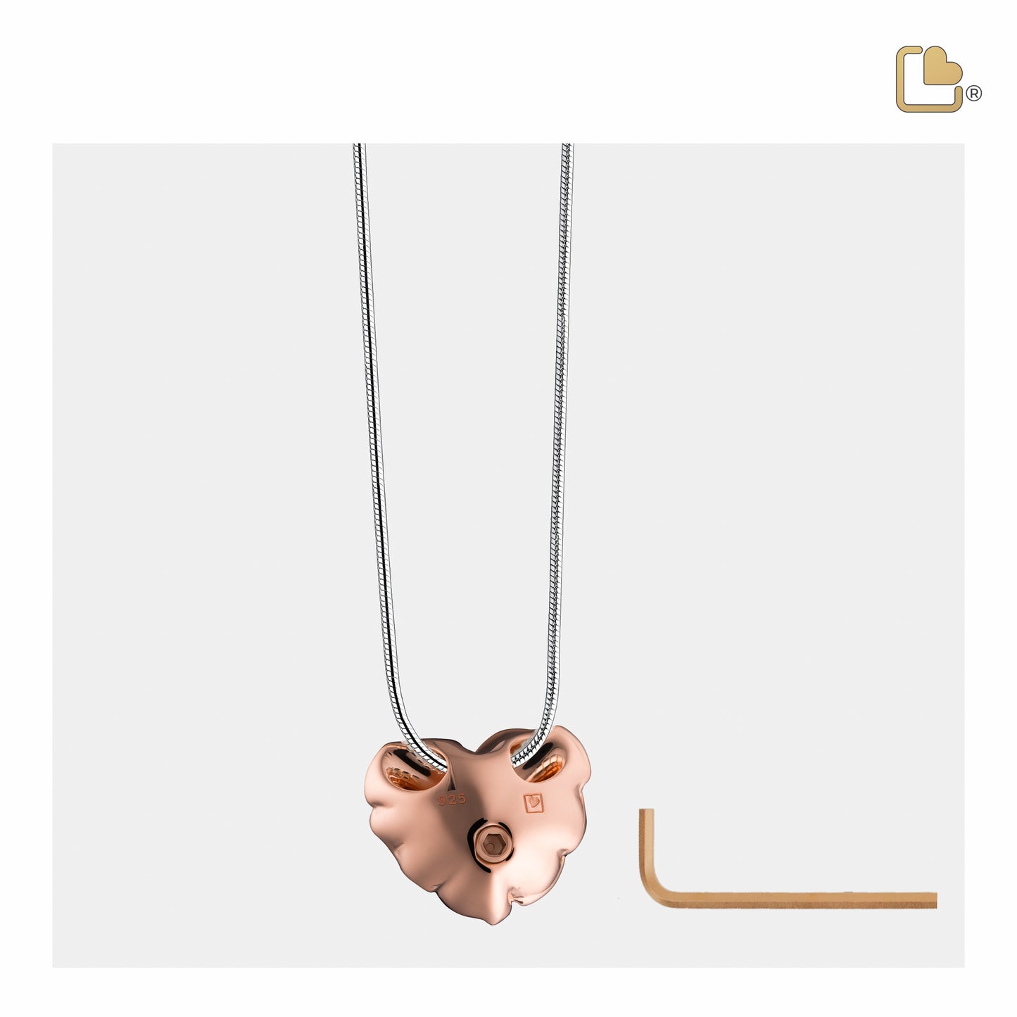 Pendant: LoveRose - Rose Gold Vermeil - PD1550