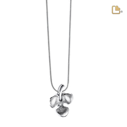 Pendant: Shamrock - Rhodium Plated Two Tone - PD1570