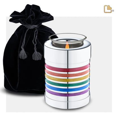 Pride Rainbow (Tealight Urn) - T222