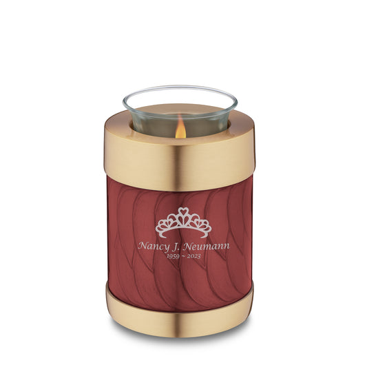 Pearl Crimson (Tealight Urn) - T674*
