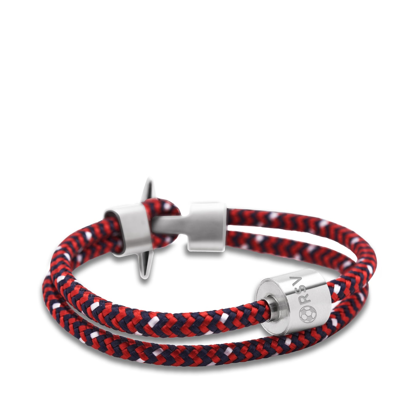 Memento Bracelet: Cord Brushed Ashes Bead Red-Black (M) - TB-BC9-M*