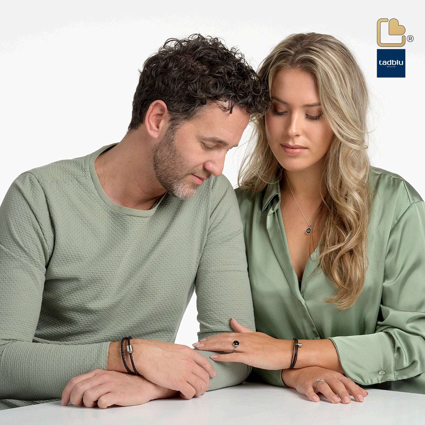 Memento Bracelet: Braided Leather Black Ashes Bead Cognac (XL) - TB-BE-BB3-XL*