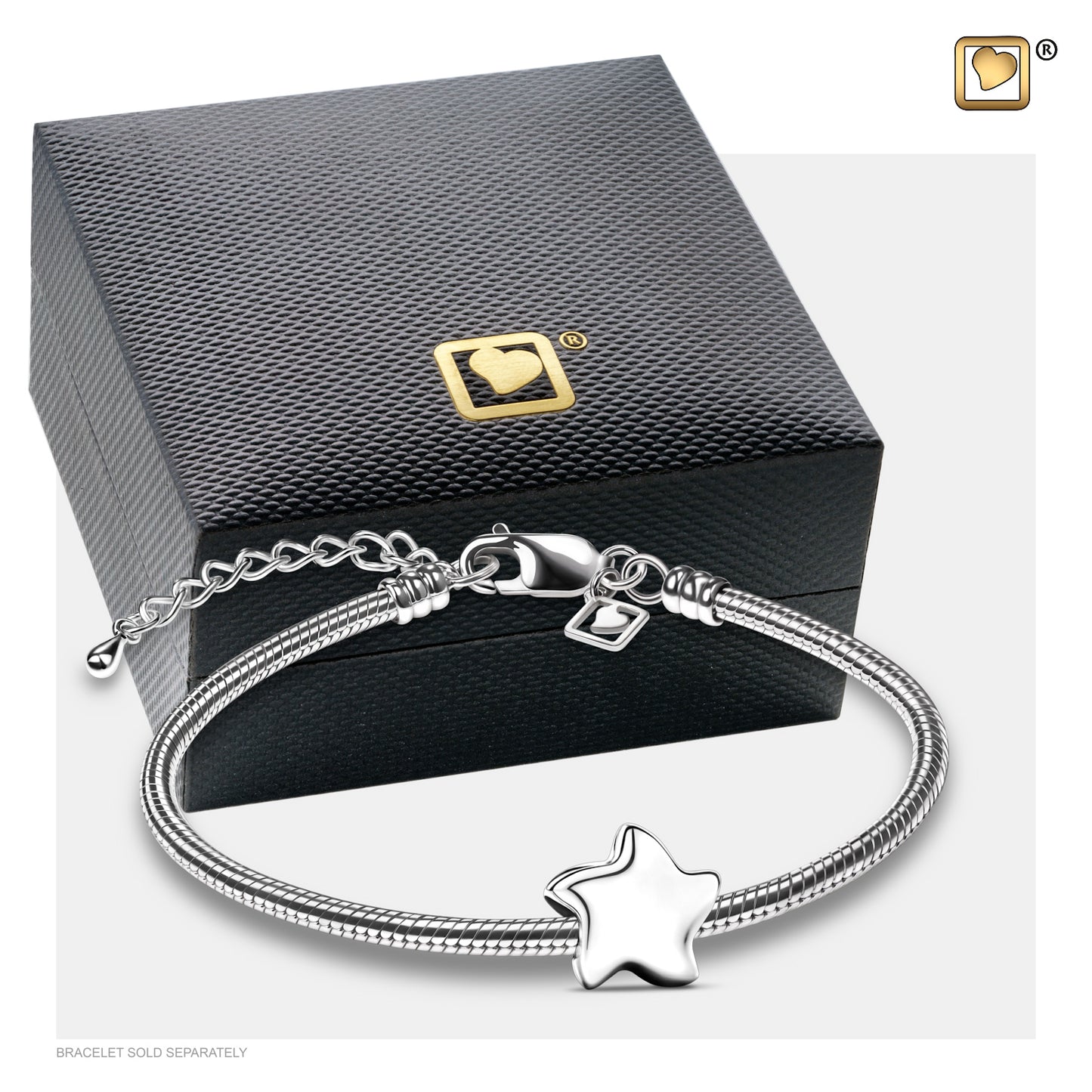 Bead: Angelic Star Silver - Rhodium Plated - BD2030*