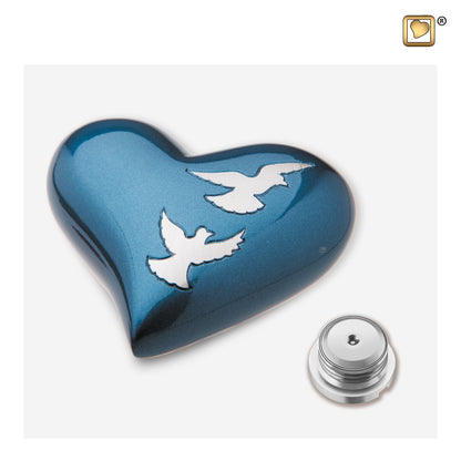 Divine Flying Doves (Keepsake Heart) - H572