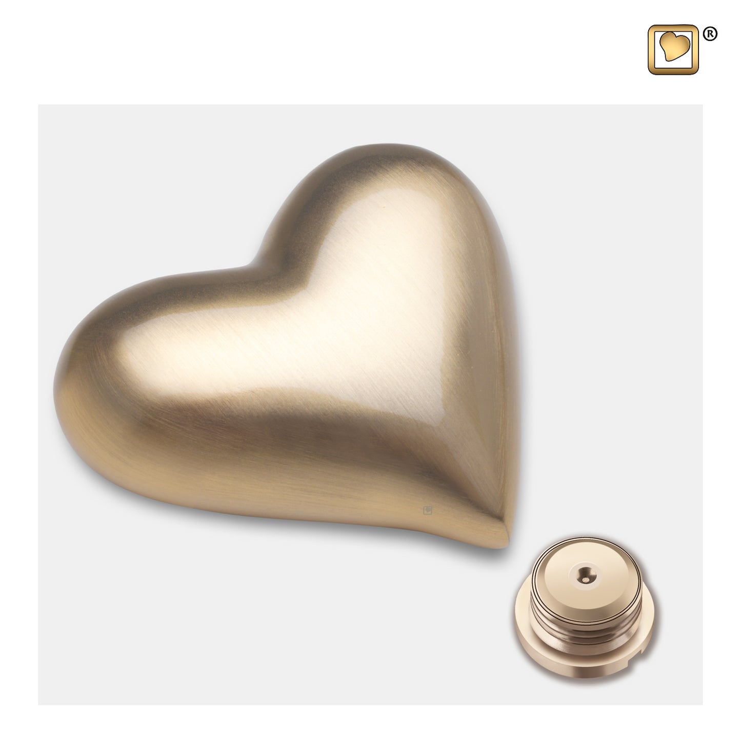 Brushed Gold (Keepsake Heart) - K600